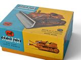 a box with a picture of a bulldozer on it