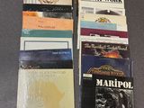 a lot of books that are on the table
