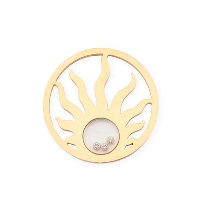 CHOPARD, Modèle « Happy Sun » Pendentif circulaire ajouré « …