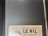 a black book with a label on it sitting on a table