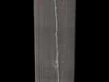an image of a tall glass vase on a black background