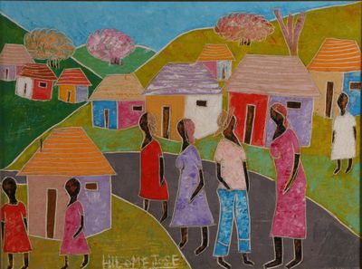 José HILOME (1947) Village à Haïti