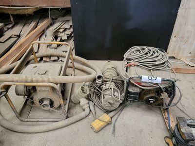 an image of a pile of electrical equipment sitting on the ground