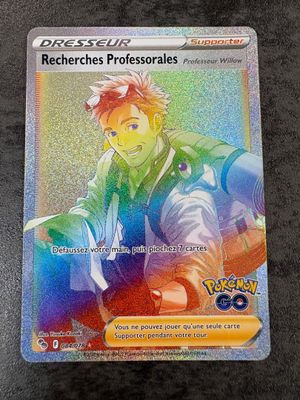 a close up of a pokemon card on a table