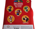 a red package with a picture of mario bros figures on it
