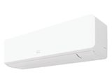 a white air conditioner sitting on top of a white wall