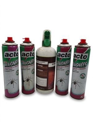 four different types of insect sprays are shown in this image