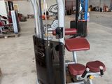 an image of a gym equipment set up in a warehouse