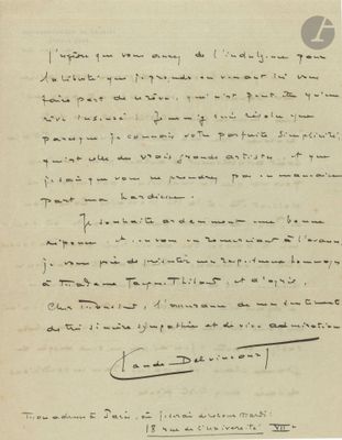 une photo en noir et blanc d'une lettre écrite à la main sur une feuille de papier