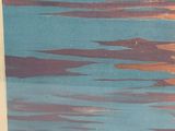 a picture of a painting of a boat in the water