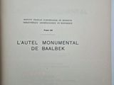an open book with a black and white title on it