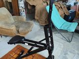 a bike that is sitting on a stand in a room