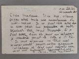 une vieille lettre manuscrite d'un homme qui écrit sur un morceau de papier