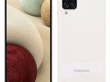 a close up of a white samsung galaxy s20 with a red apple