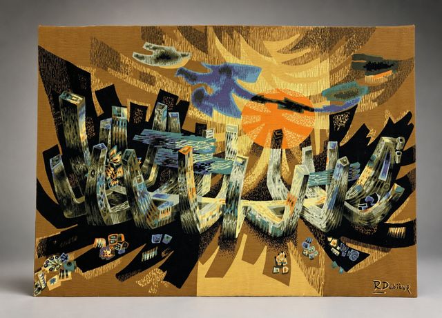 Impression sur toile de tapisserie d’après Robert DEBIEVE « Lumiè