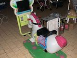 a toy horse that is sitting in a room