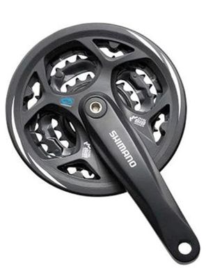 SHIMANO Altus FC-M311 3x7/8 Crankset, 170mm 42-32-22T Noir