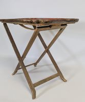 Table basse pliante d'appoint, en bois doré, de forme rectan… (photo 3)