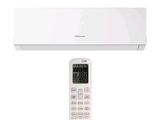 a close up of a remote control on a white wall mounted air conditioner