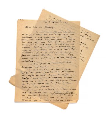 gros plan d'une feuille de papier sur laquelle on peut lire une écriture manuscrite