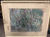 a picture of a picture of a drawing on the wall