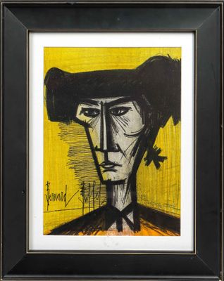 un tableau représentant un homme coiffé d'un chapeau