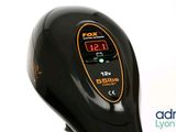 an image of a black and orange hair dryer on a white background