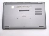 a laptop that has a hole in the back of it