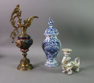a lot of vases that are sitting on a table