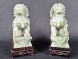 paire de figurines chinoises en jade sculpté foo foo foo foo foo foo foo foo foo foo foo foo foo foo foo foo