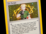 une photo d'une carte Pokémon sur laquelle figure le portrait d'une personne
