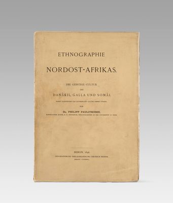 an old book with a black and white title on it