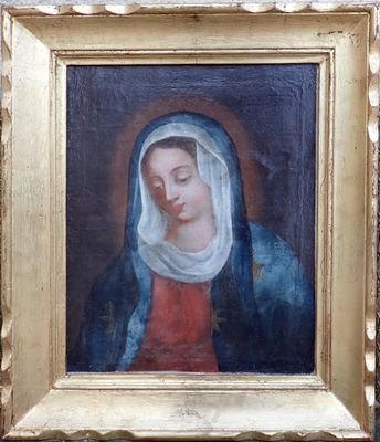 Ecole française du début du XVIII°, Vierge au manteau d'étoi…