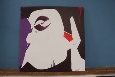 Shehab Blade (XX-XXI) "Composition abstraite" huile sur toil…