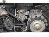 a close up view of the engine of a car