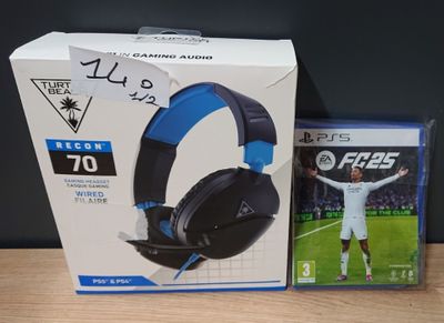 Lot de 2 articles PS5 composé de: 1 Casque Gaming filaire TU…