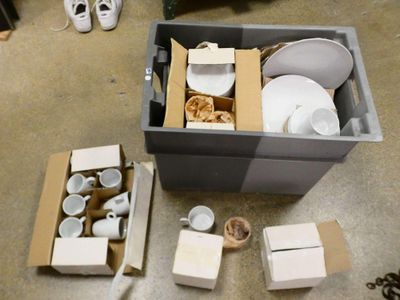 a lot of items that are sitting on the floor
