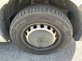 a close up of a tire on a vehicle