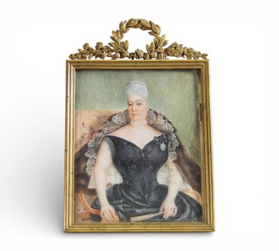 Miniature représentant le portrait d’une femme, début du XIX… - Photo 1