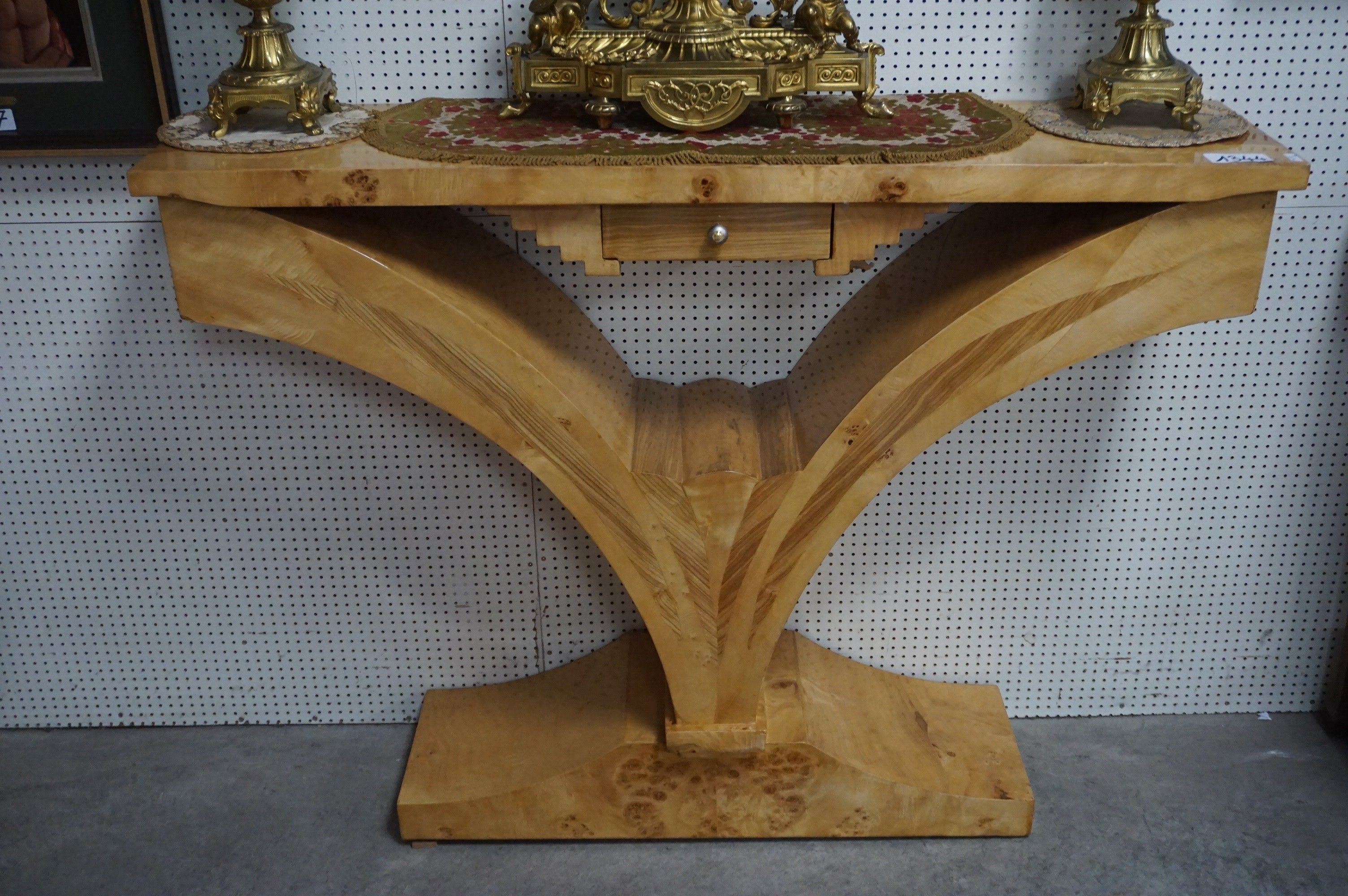 belle console de style Art déco - avec 1 tiroir - sculpture …