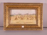 an image of a picture of a painting of a wheat field
