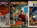 three covers of comics on display on the wall