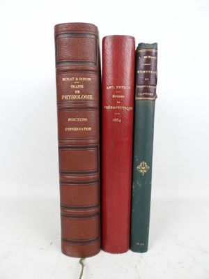 [MEDECINE]. 3 vols. in-8° demi-rel.