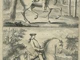 two pictures of a man on a horse and a man on a horse