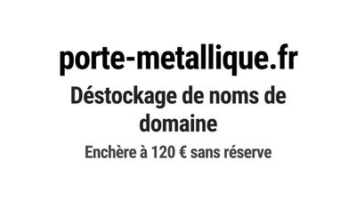 Nom de domaine porte-metallique.