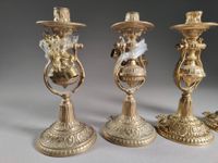 Réunion de deux paires d'appliques bronze à binets réversibl… (photo 2)