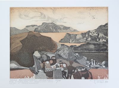 une photo d'une photo représentant un ours et une voiture
