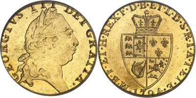 an image of a gold sovereign coin with a crown on it