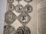 a book with a bunch of coins on it