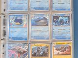 a close up of a binder with a bunch of cards in it